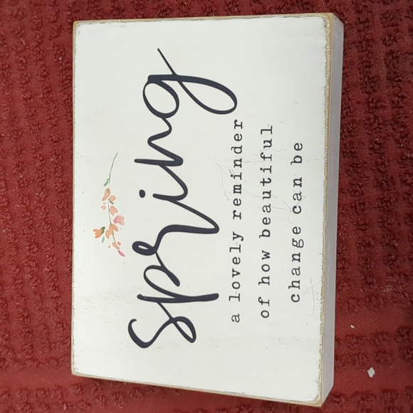 💐 Wooden Spring Sign - Picture 1 of 5